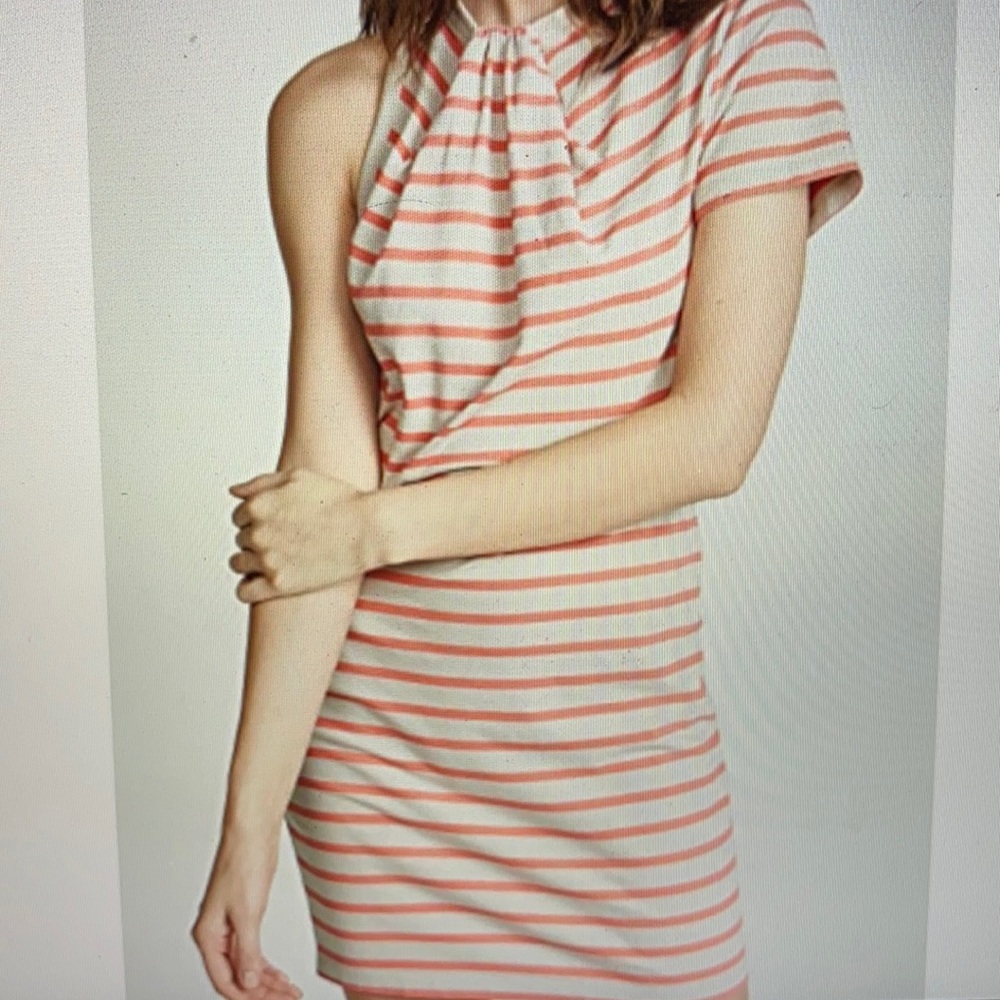 Alexanderwang.t Thin Stripe High Twist Dress Sz. S